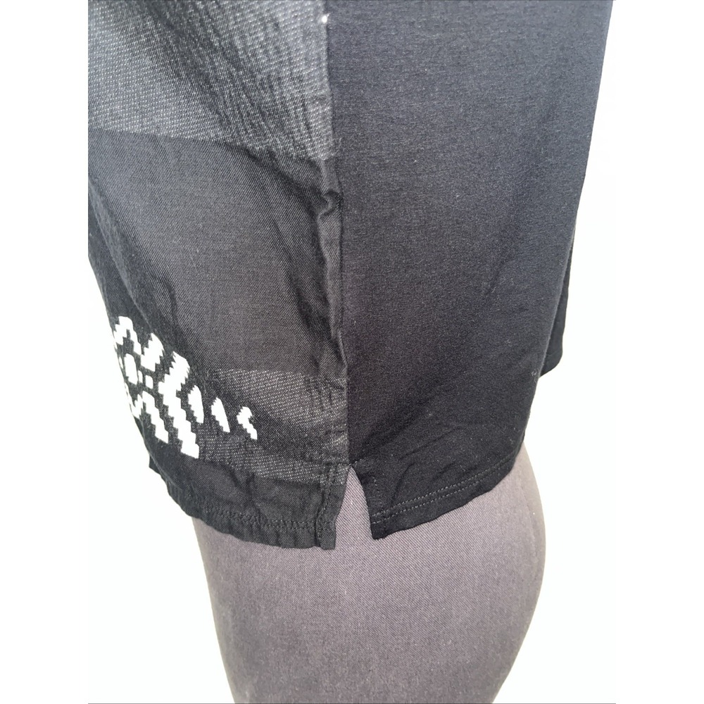 Eileen Fisher Folklore Cotton Jacquard Black Sleeveless Top Small - Picture 6 of 8